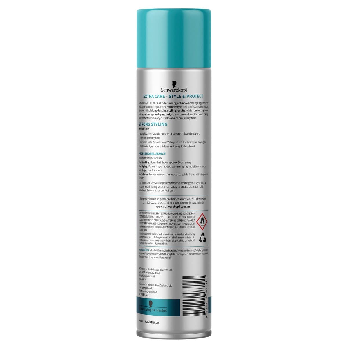 Thumbnail Schwarzkopf Extra Care Strong Styling Hairspray 250G