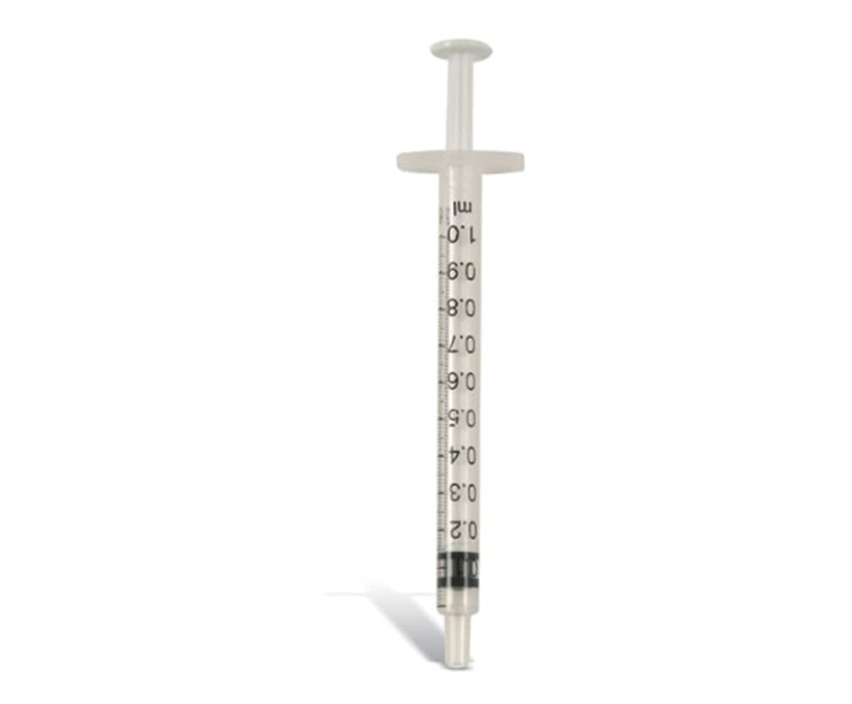 Syringe Plastic No Needle 1Ml