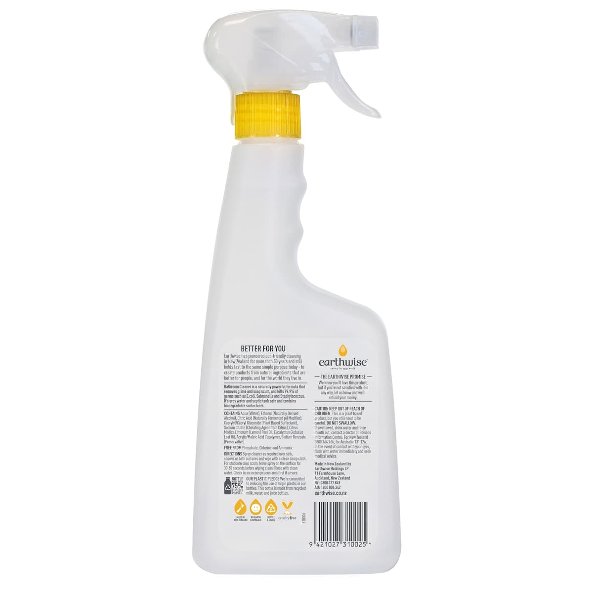 Thumbnail Earthwise Shower & Bathroom Cleaner Eucalyptus & Lemon 500Ml