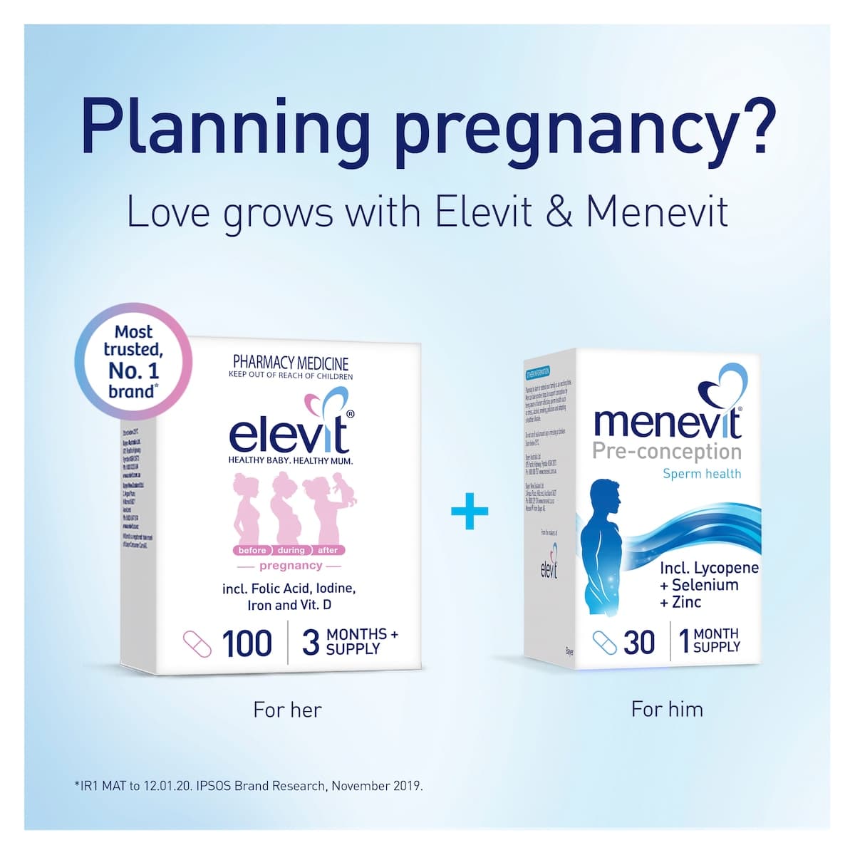 Thumbnail Menevit Pre Conception 30 Capsules