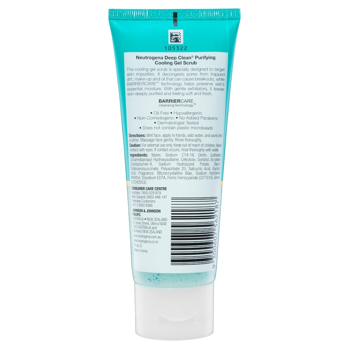 Thumbnail Neutrogena Deep Clean Purifying Cooling Gel Scrub 100G