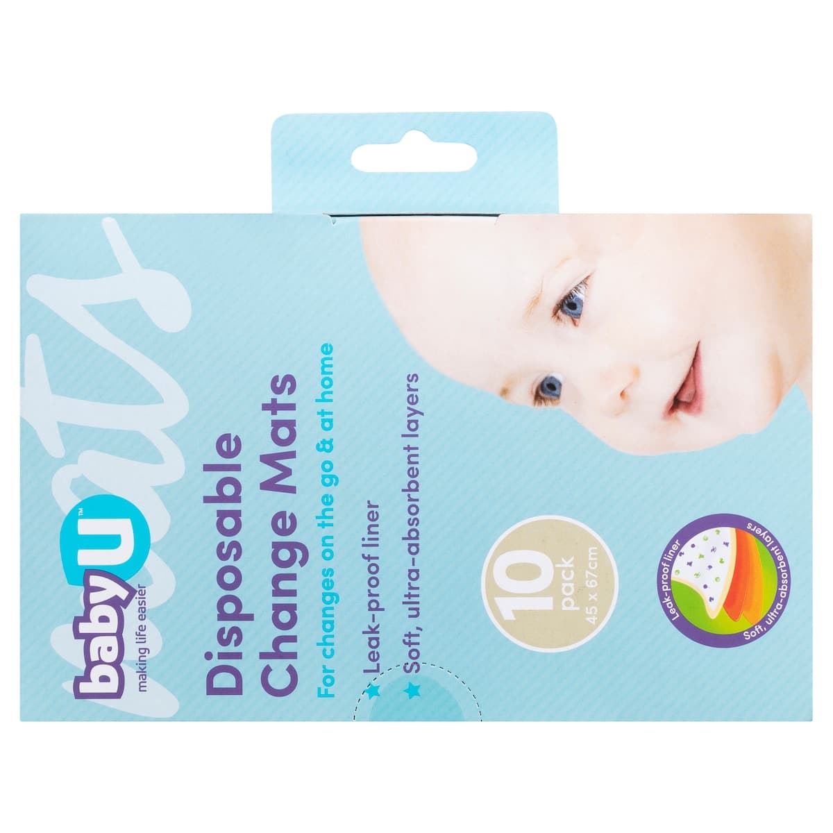 Thumbnail Baby U Disposable Change Mats 10 Pack