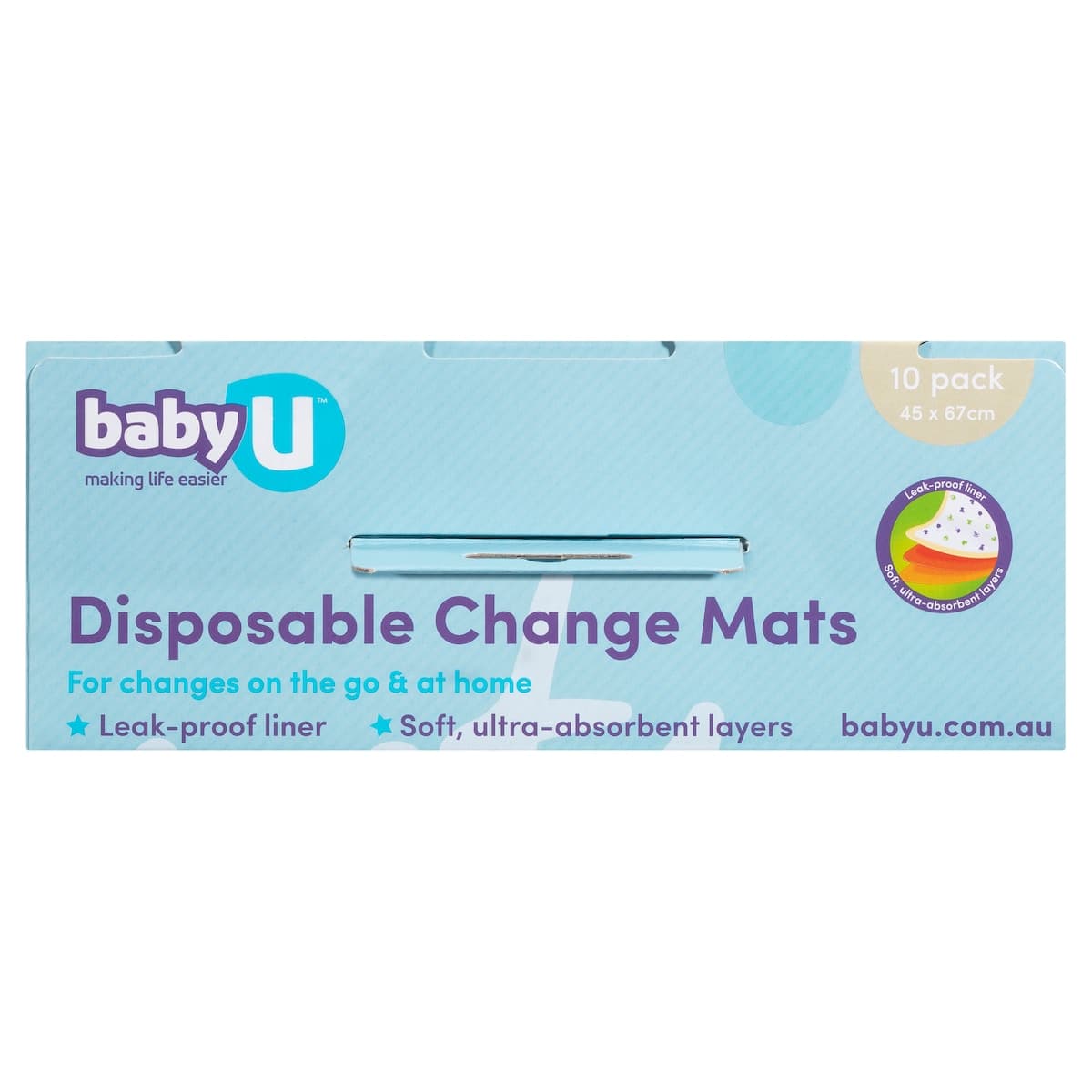 Thumbnail Baby U Disposable Change Mats 10 Pack