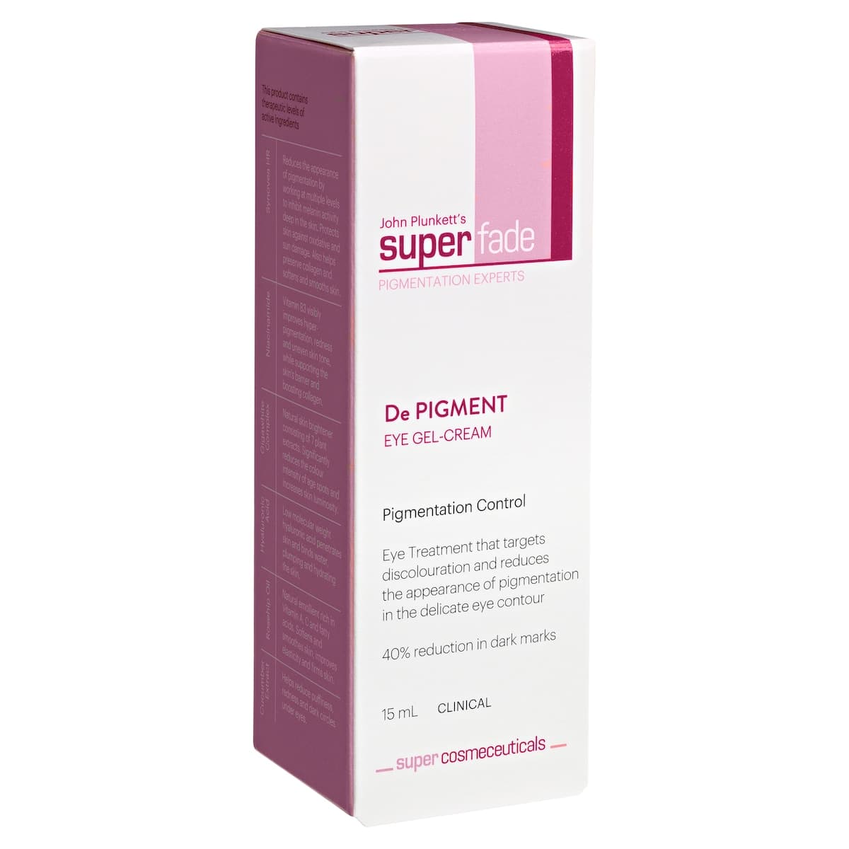 Thumbnail John Plunketts Superfade De Pigment Eye Gel-Cream 15Ml