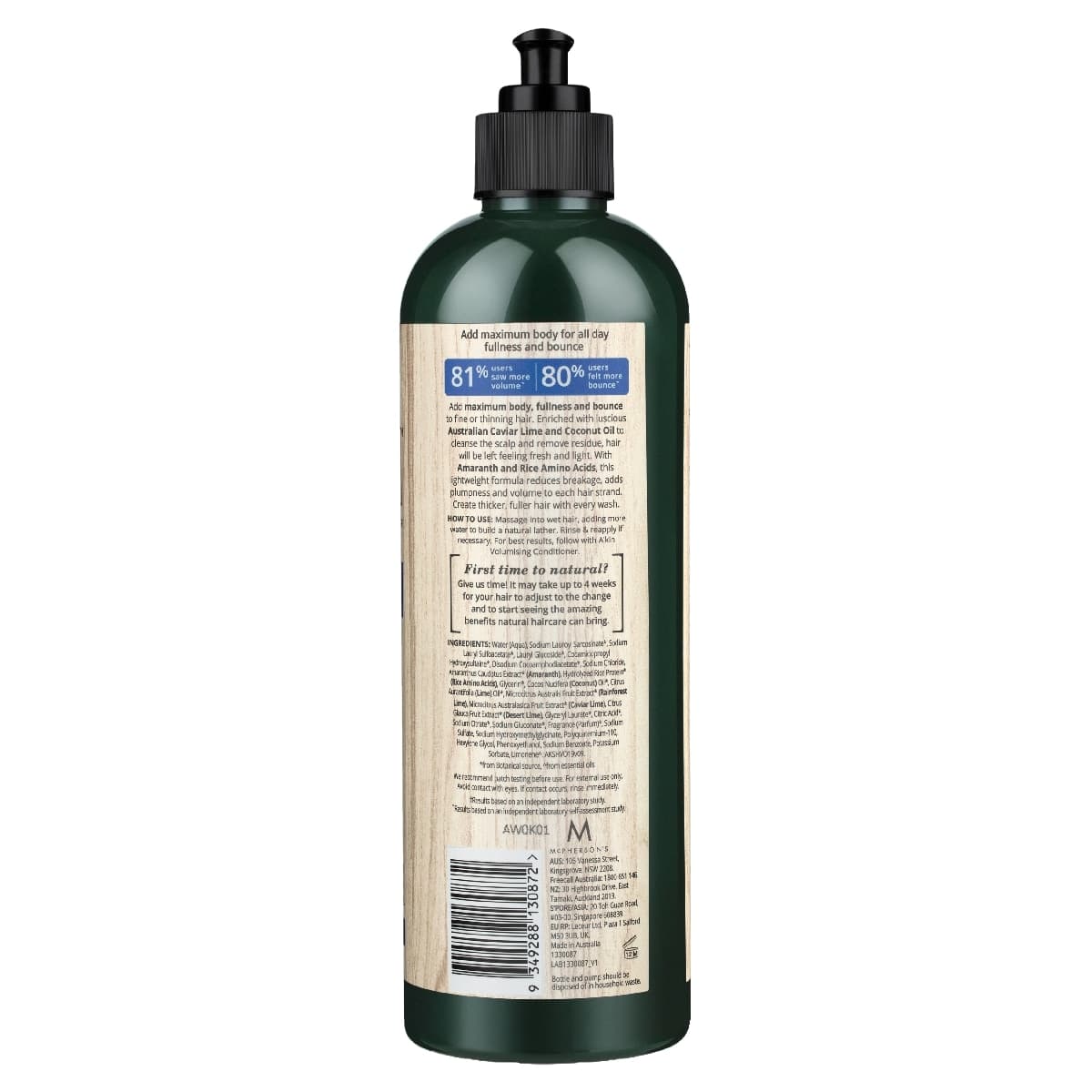 Thumbnail Akin Volumising Shampoo 500Ml