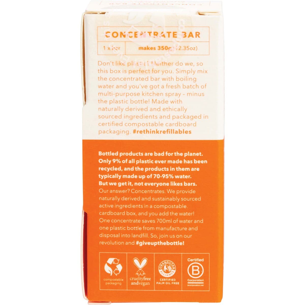 Thumbnail Ethique Multi-Purpose Kitchen Spray Concentrate Bar Sweet Orange 25G