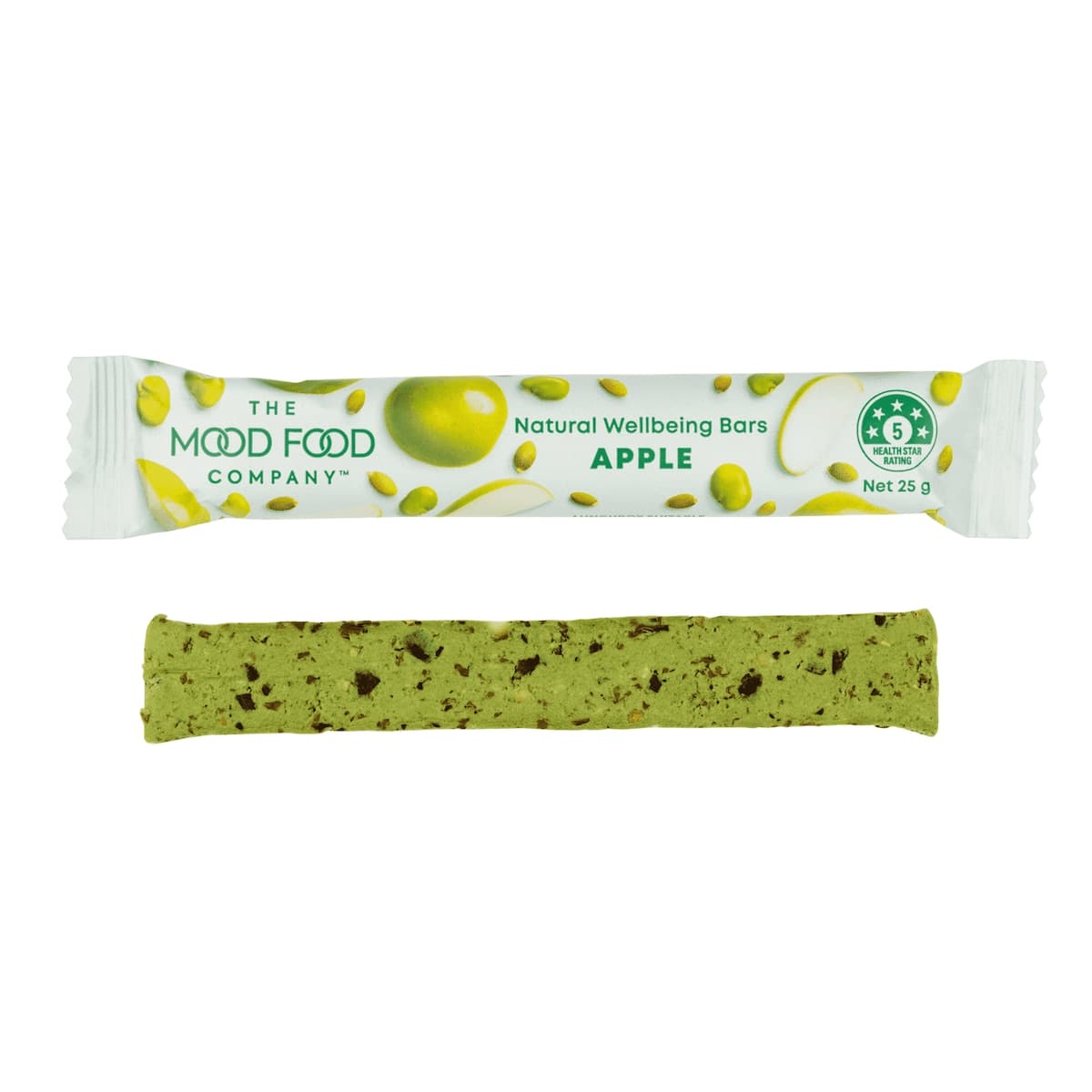 Thumbnail The Mood Food Company Natural Wellbeing Bars Apple 5 X 25G