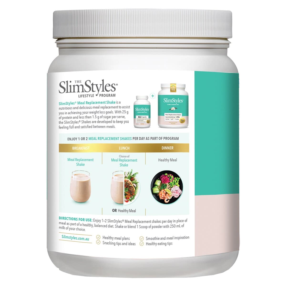 Thumbnail Slimstyles Meal Replacement Shake Vanilla 720G