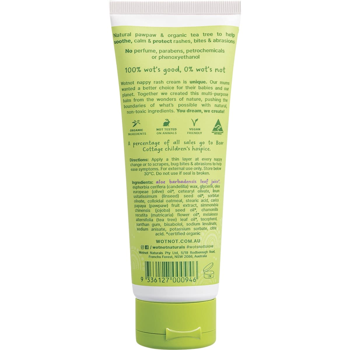 Thumbnail Wotnot Natural Nappy Rash Cream & Baby Balm 90Ml