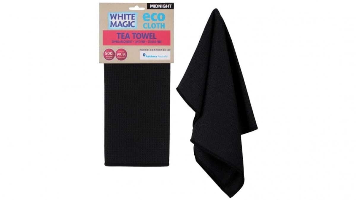 Thumbnail White Magic Eco Cloth Tea Towel Midnight 1 Pack