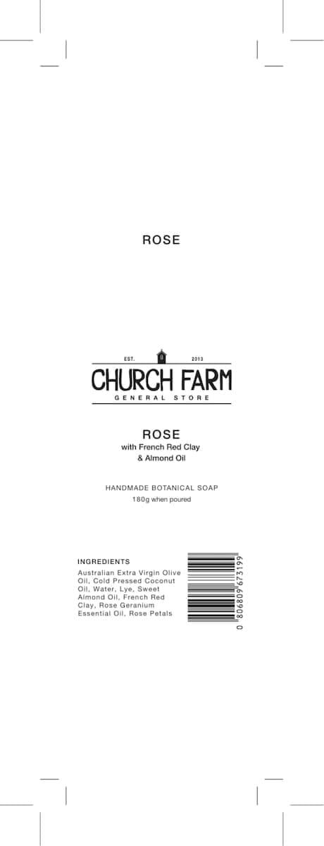 Thumbnail Church Farm Rose & Pink Clay Soap 180G