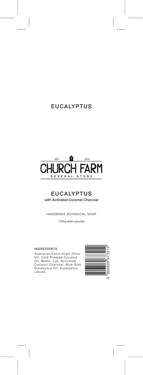 Thumbnail Church Farm Eucalyptus & Activated Charcoal Soap 180G