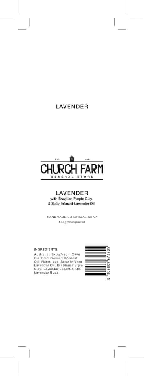 Thumbnail Church Farm Lavender & Purple Clay Soap 180G