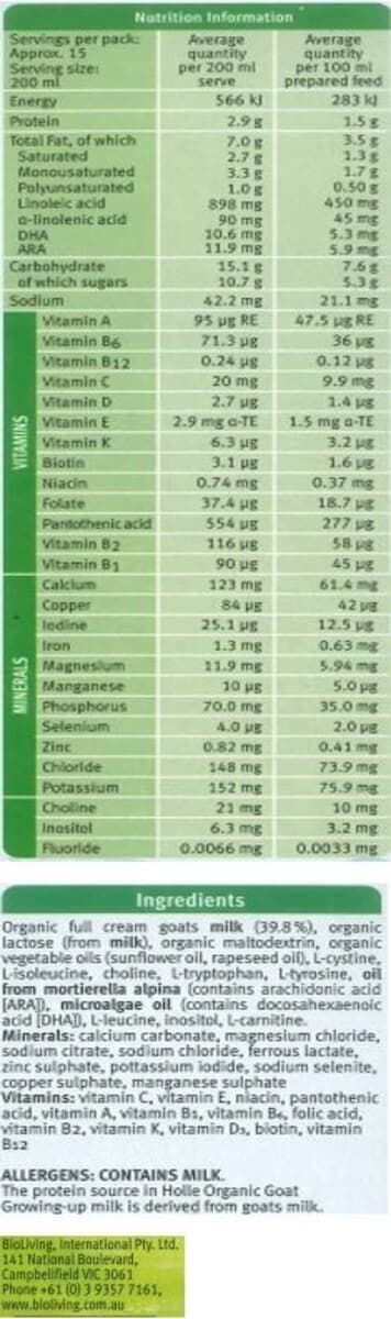 Thumbnail Holle Organic Goat Milk 3 Growing-Up Milk With Dha 400G