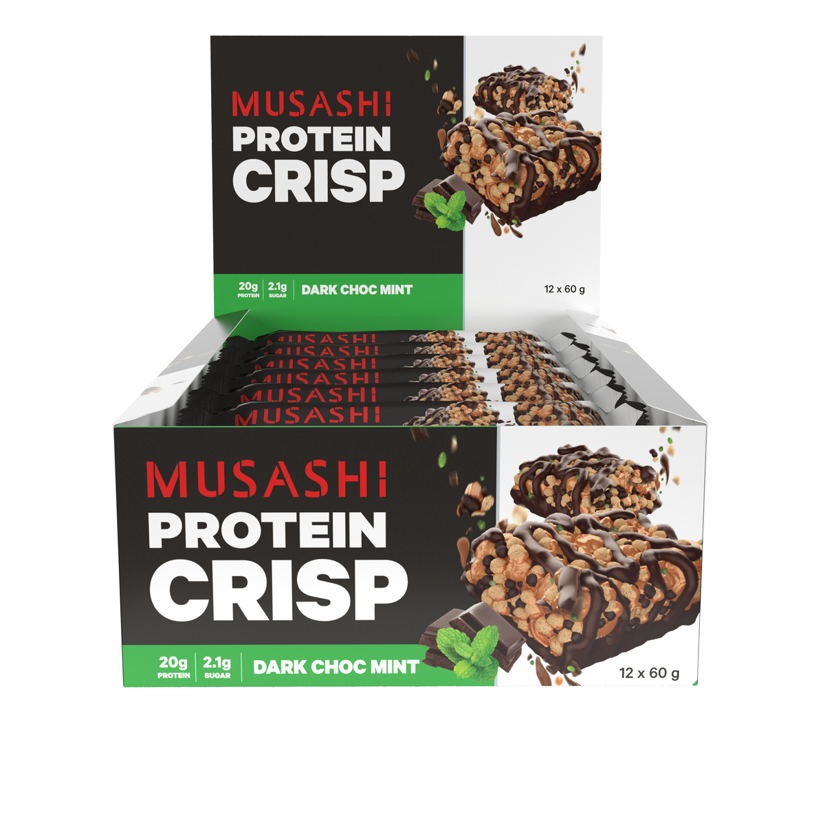 Thumbnail Musashi Choc Mint Protein Crisp Bar 12 X 60G