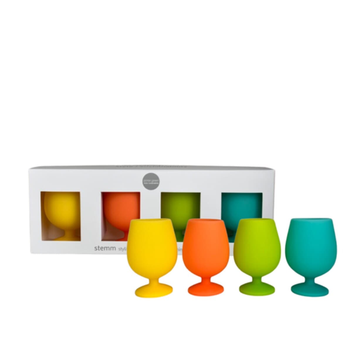 Thumbnail Porter Green Stemm Unbreakable Silicone Wine Glass Set Campinas 4X250Ml