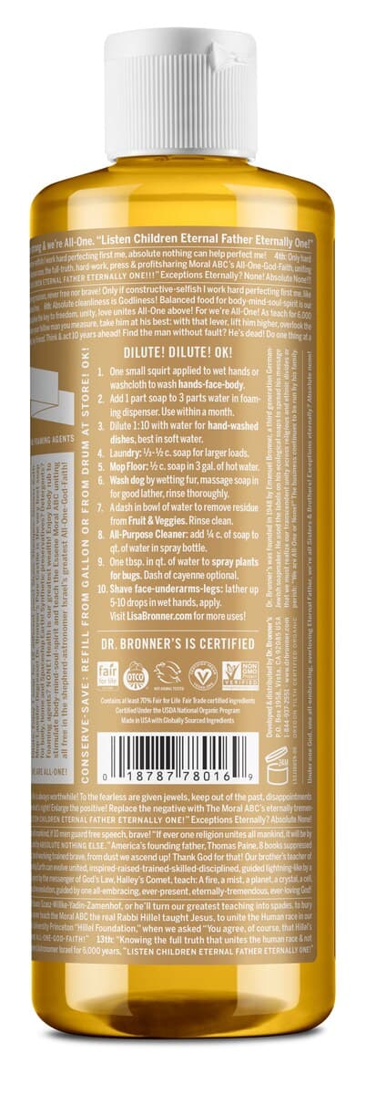 Thumbnail Dr Bronner's Pure-Castile Liquid Soap Sandalwood Jasmine 473Ml