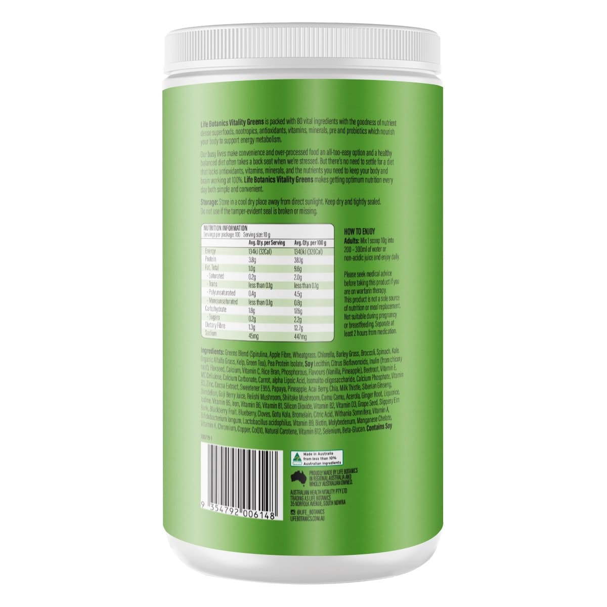 Thumbnail Life Botanics Vitality Greens 1Kg