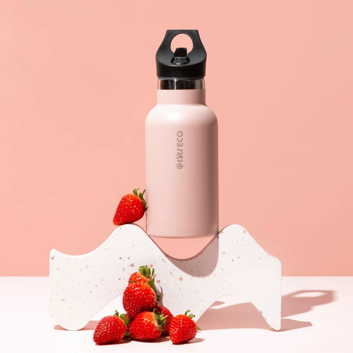 Ever Eco Insulated Stainless Steel Bottle Rose Sip Lid 350Ml