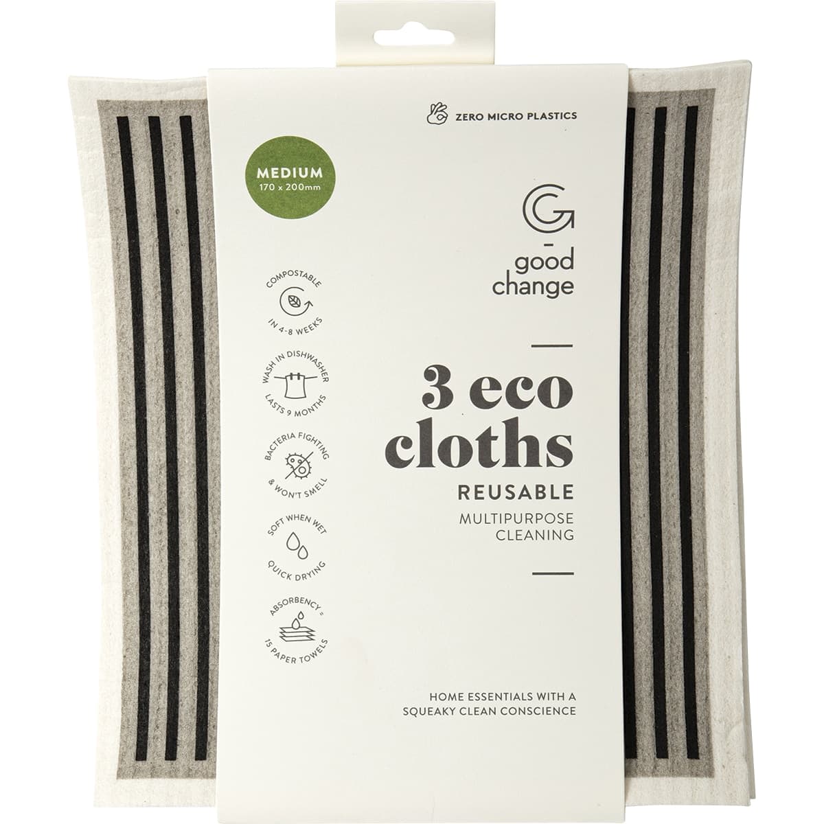 Thumbnail Good Change Store Eco Cloth Medium 3 Pack