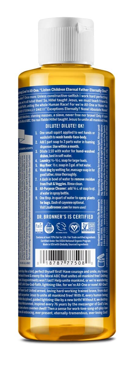 Thumbnail Dr Bronners Pure Castile Liquid Soap Peppermint 237Ml