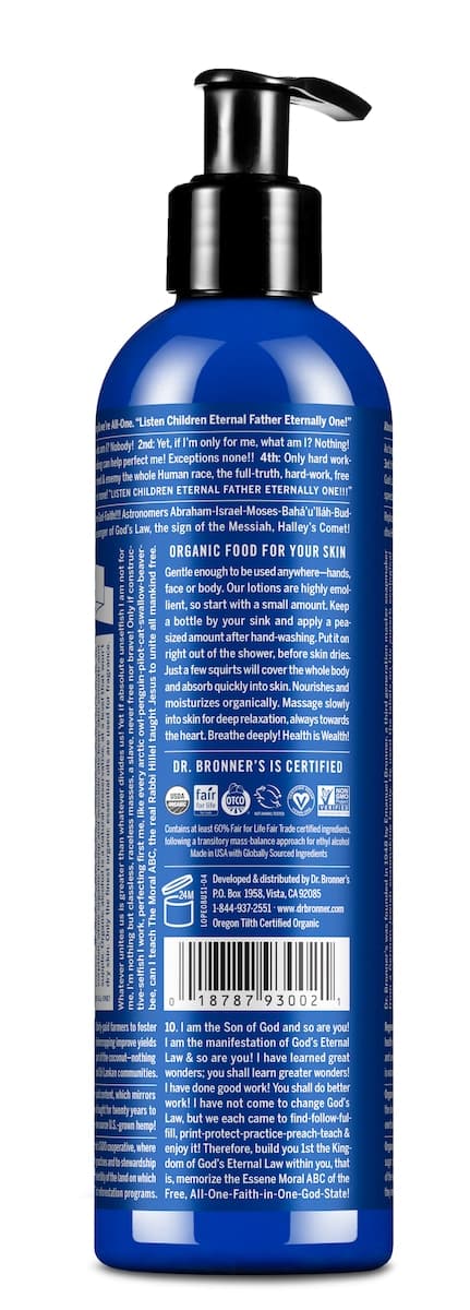 Thumbnail Dr Bronners Organic Hand & Body Lotion Peppermint 237Ml