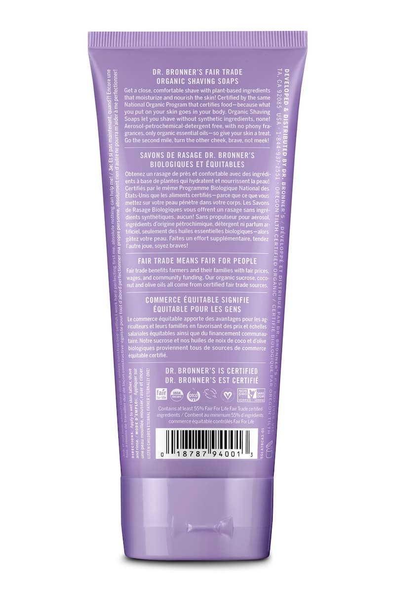 Thumbnail Dr Bronners Organic Shaving Soap Lavender 208Ml