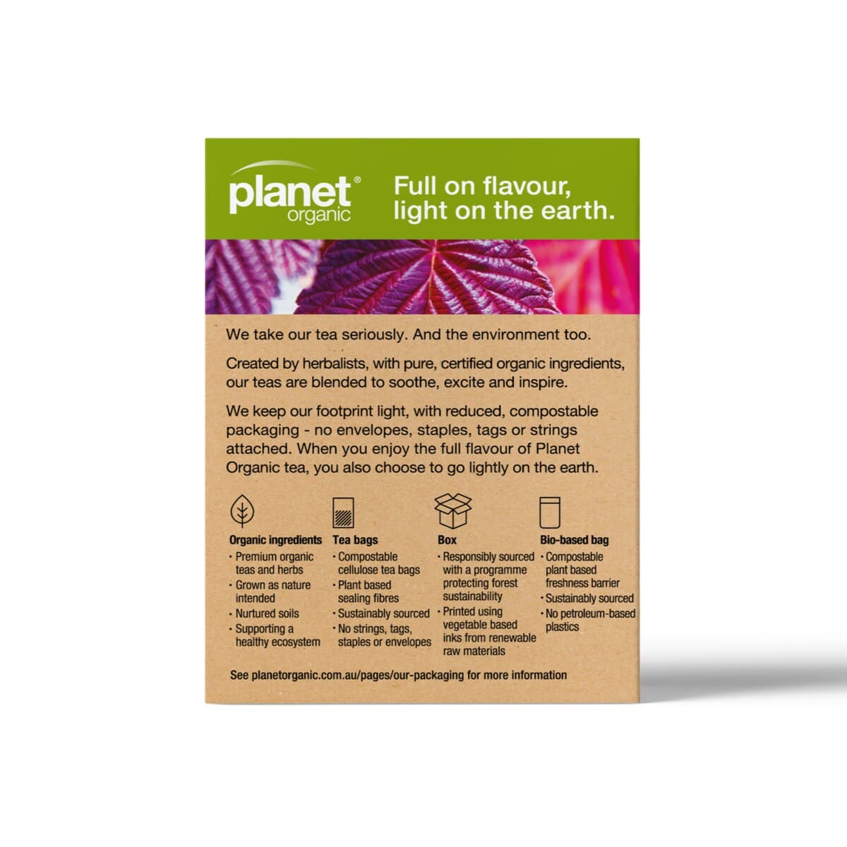 Thumbnail Planet Organic Raspberry Leaf Tea 25 Tea Bags