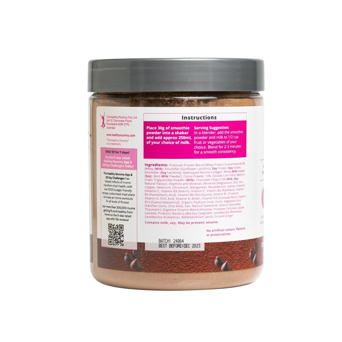 Thumbnail The Healthy Mummy Premium Smoothie Double Choc 450G