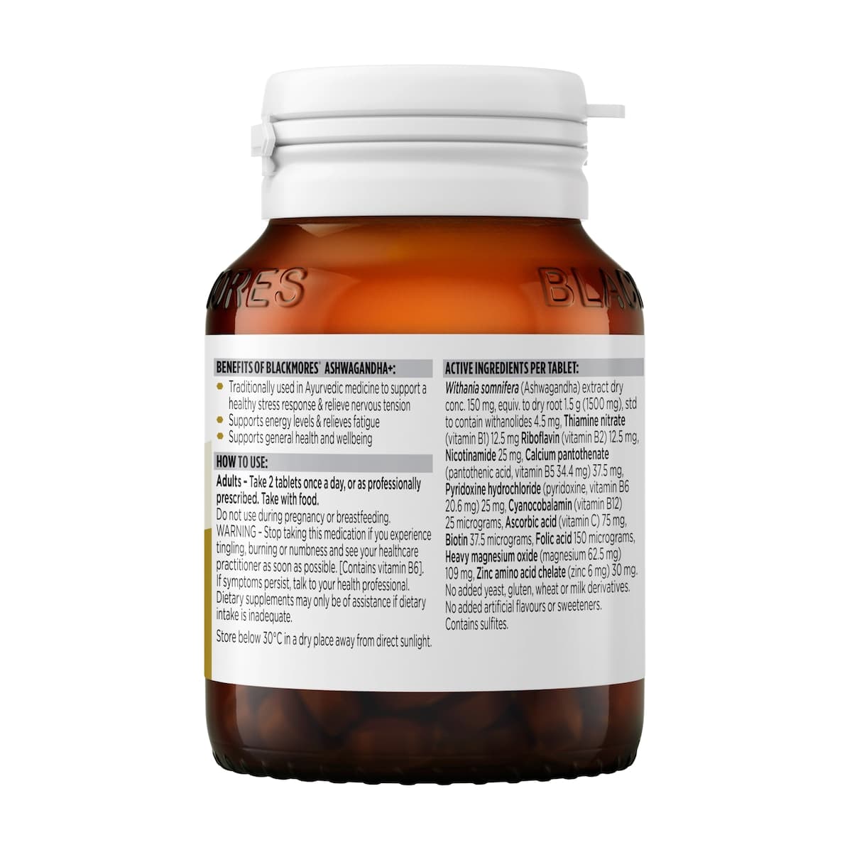 Thumbnail Blackmores Ashwagandha 60 Tablets