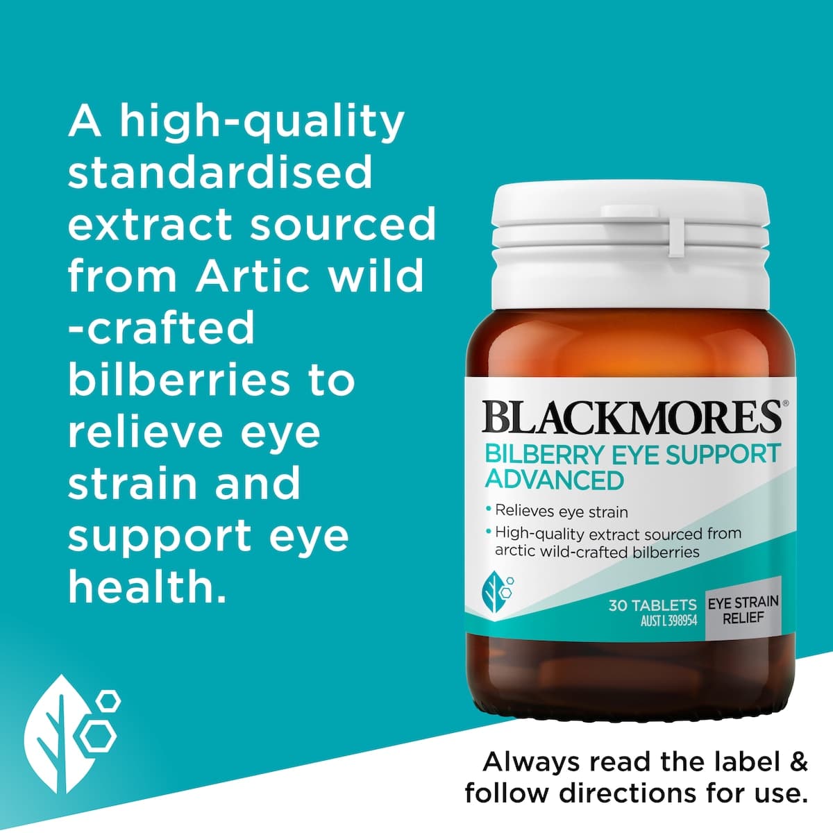 Thumbnail Blackmores Bilberry Eye Support Advanced 30 Tablets