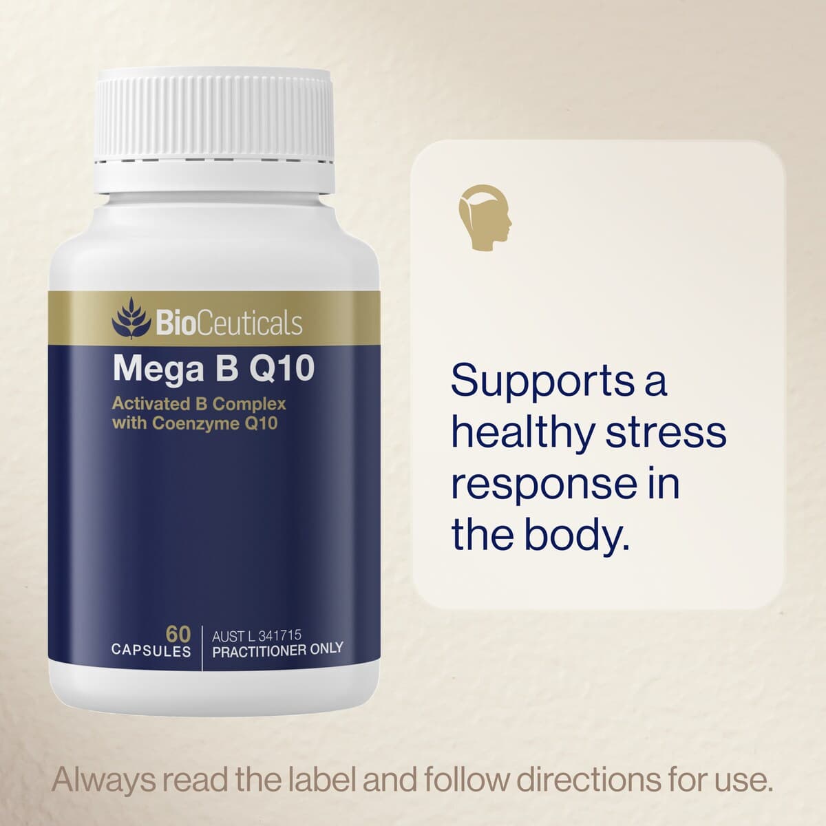 Thumbnail Bioceuticals Mega B Q10 60 Capsules