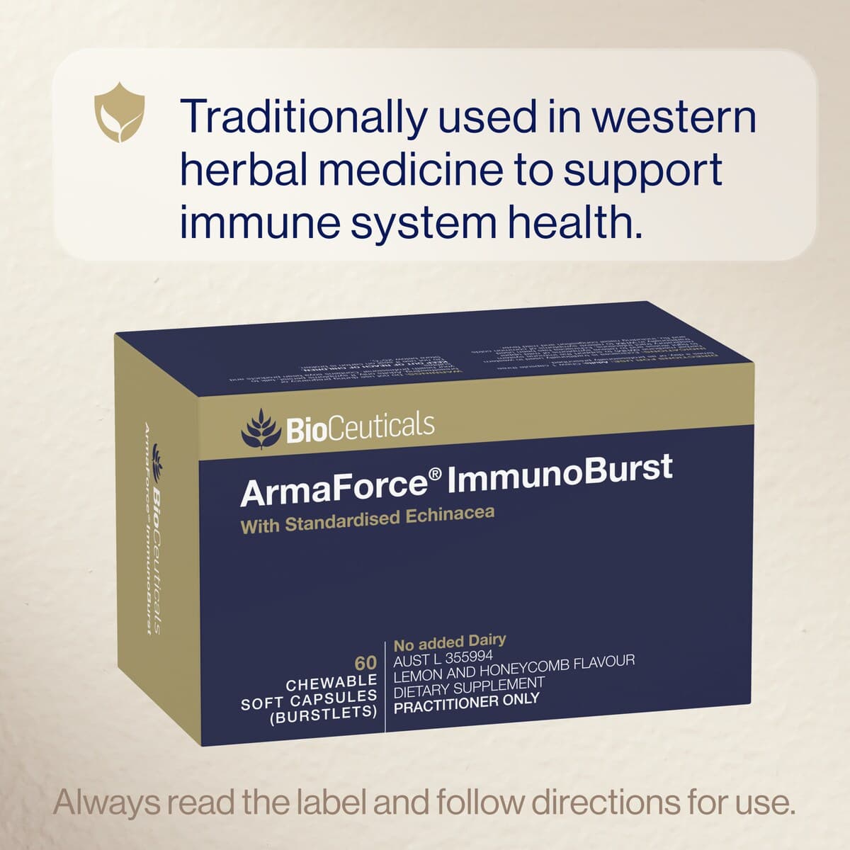 Thumbnail Bioceuticals Armaforce Immunoburst 60 Chewable Burstlet Capsules