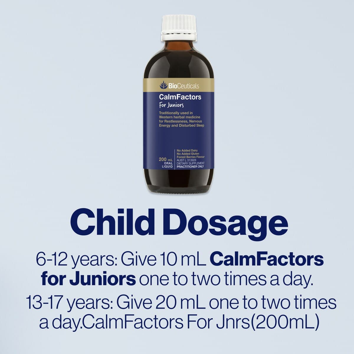 Thumbnail Bioceuticals Calmfactors For Juniors 200Ml