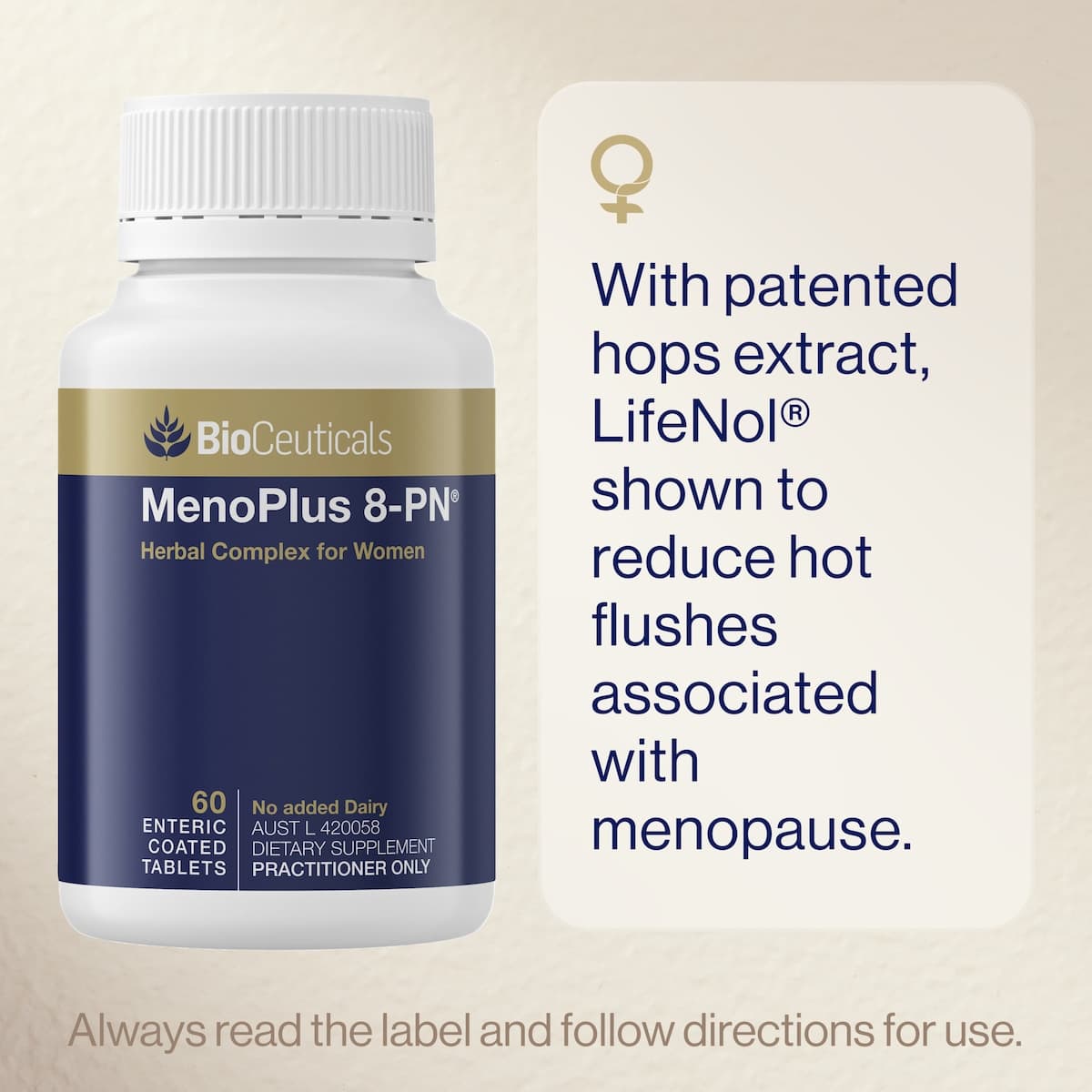 Thumbnail Bioceuticals Menoplus 8-Pn 60 Tablets