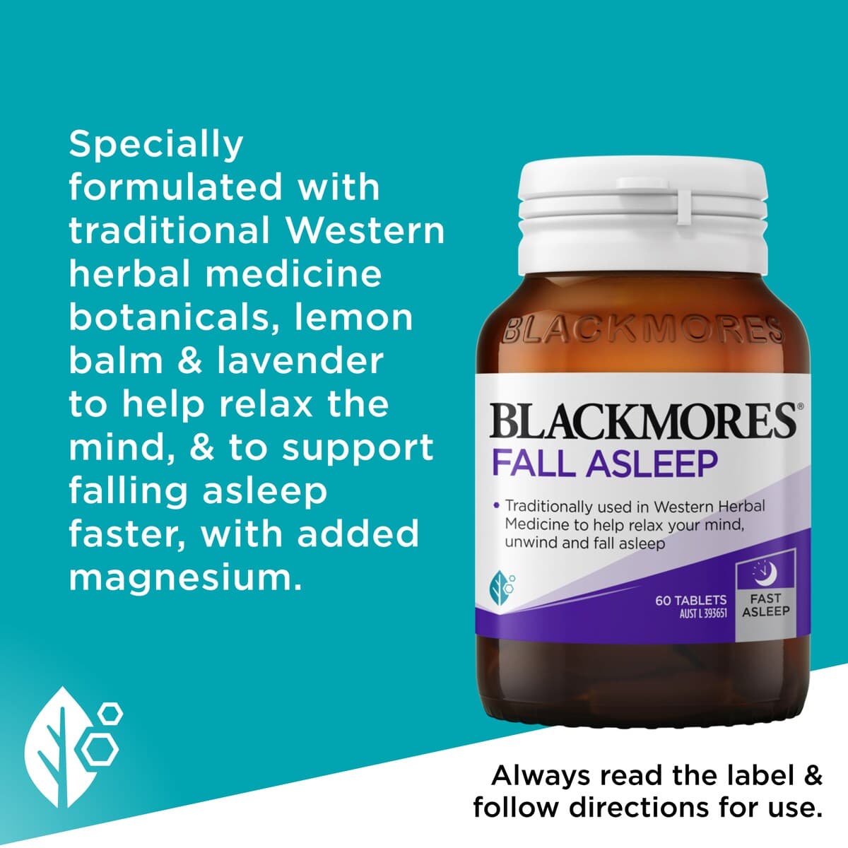 Thumbnail Blackmores Fall Asleep 60 Tablets