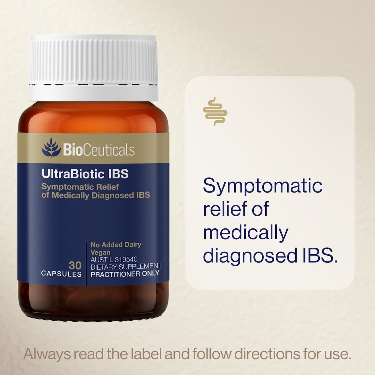 Thumbnail Bioceuticals Ultrabiotic Ibs 30 Capsules