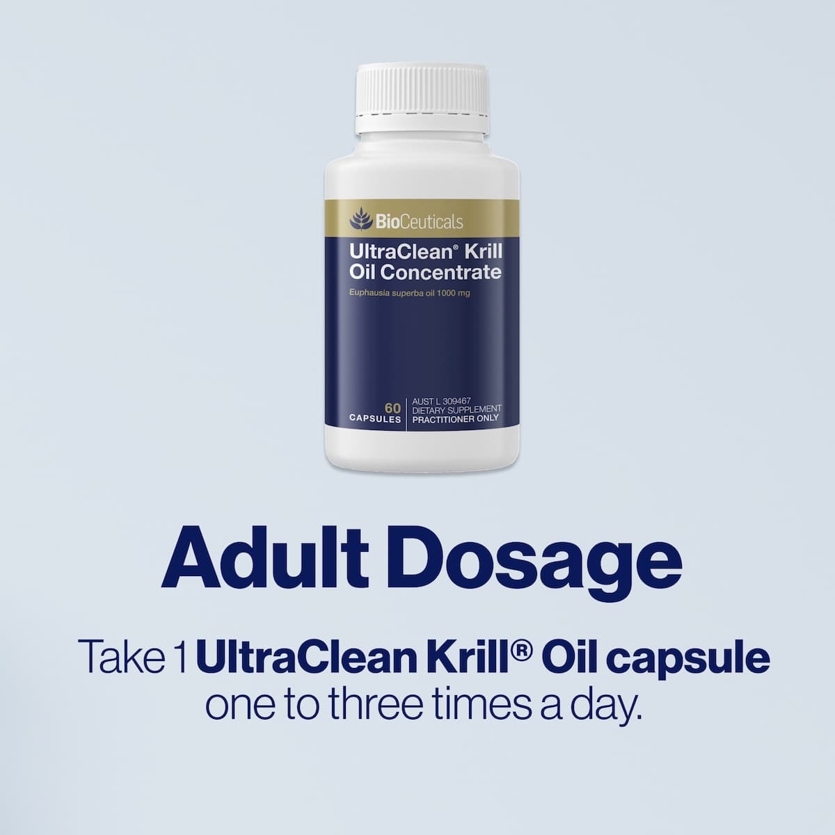 Thumbnail Bioceuticals Ultraclean Krill Oil Concentrate 60 Capsules