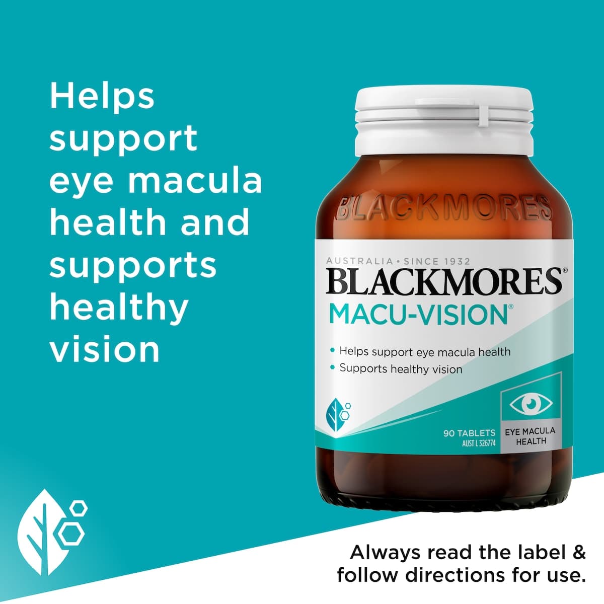 Thumbnail Blackmores Macu-Vision 90 Tablets