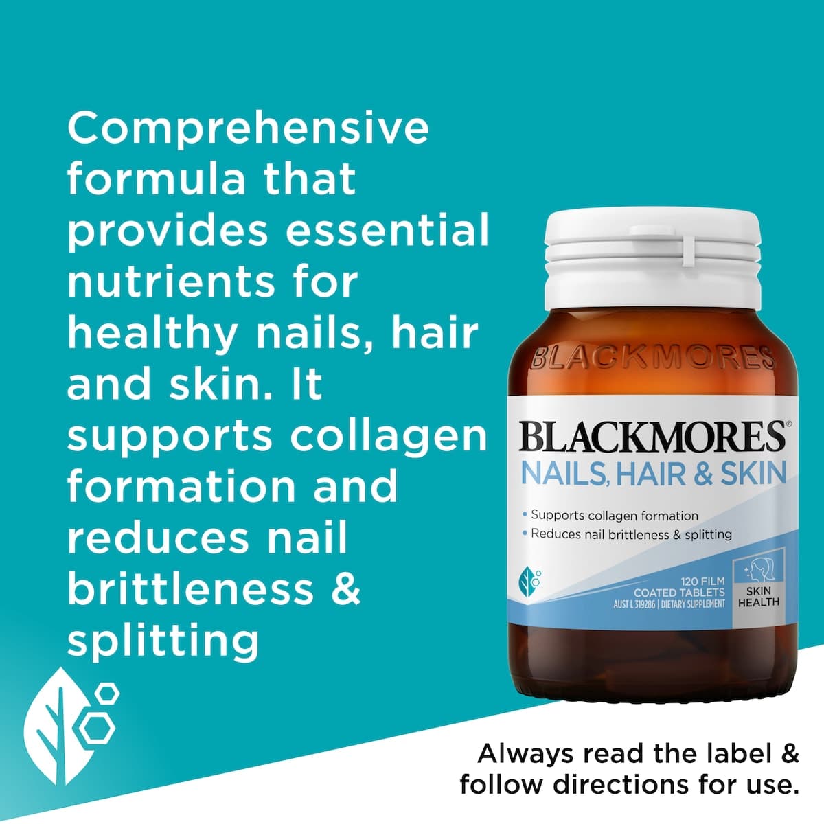 Thumbnail Blackmores Nails Hair & Skin 120 Tablets