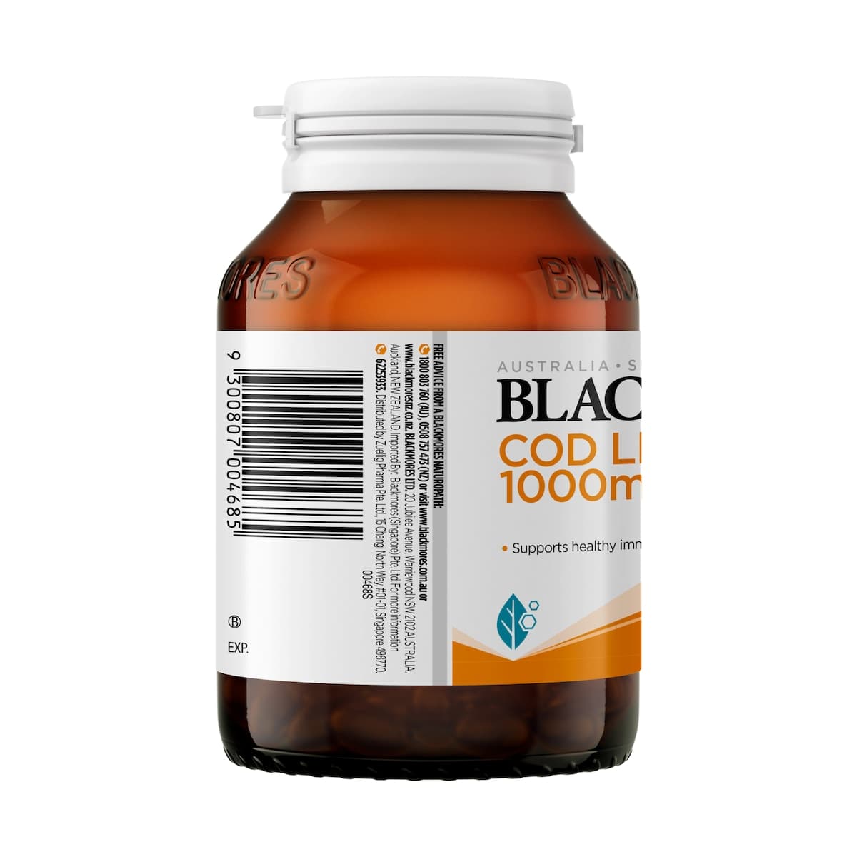 Thumbnail Blackmores Cod Liver Oil 1000Mg 80 Capsules