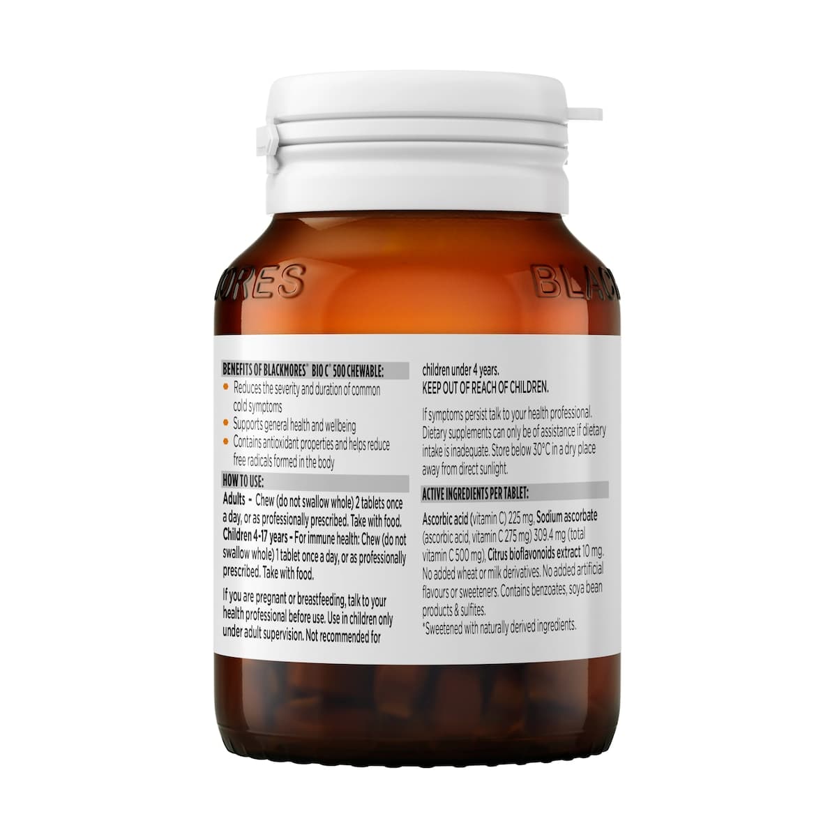 Thumbnail Blackmores Bio C Chewable 500Mg 50 Tablets