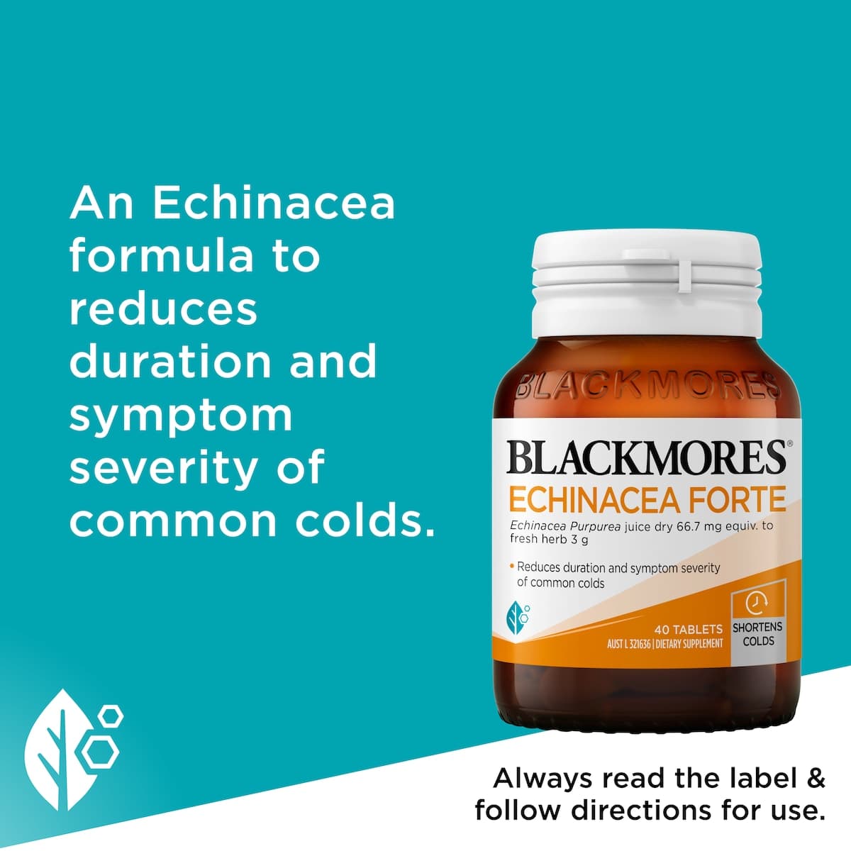 Thumbnail Blackmores Echinacea Forte 3000Mg 40 Tablets