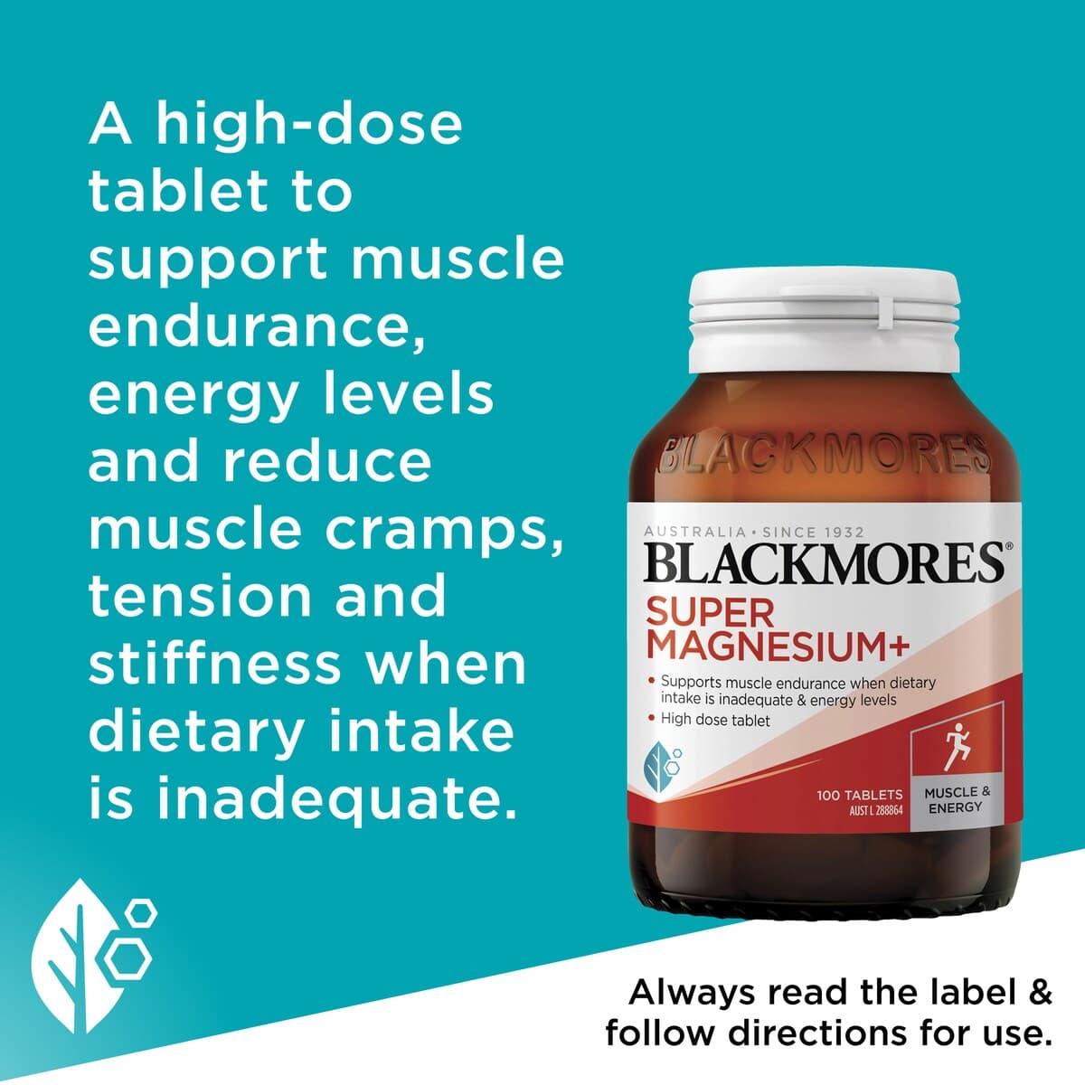 Thumbnail Blackmores Super Magnesium Plus 100 Tablets