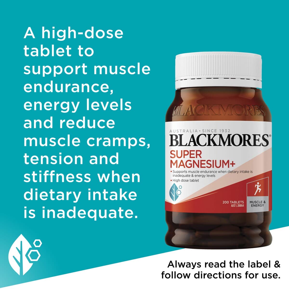 Thumbnail Blackmores Super Magnesium Plus 200 Tablets