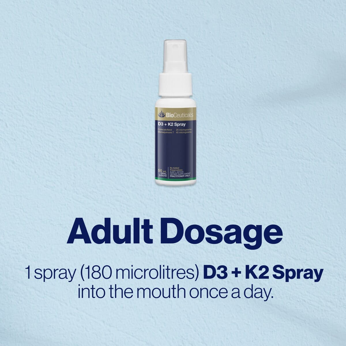 Thumbnail Bioceuticals D3 + K2 Spray 50Ml