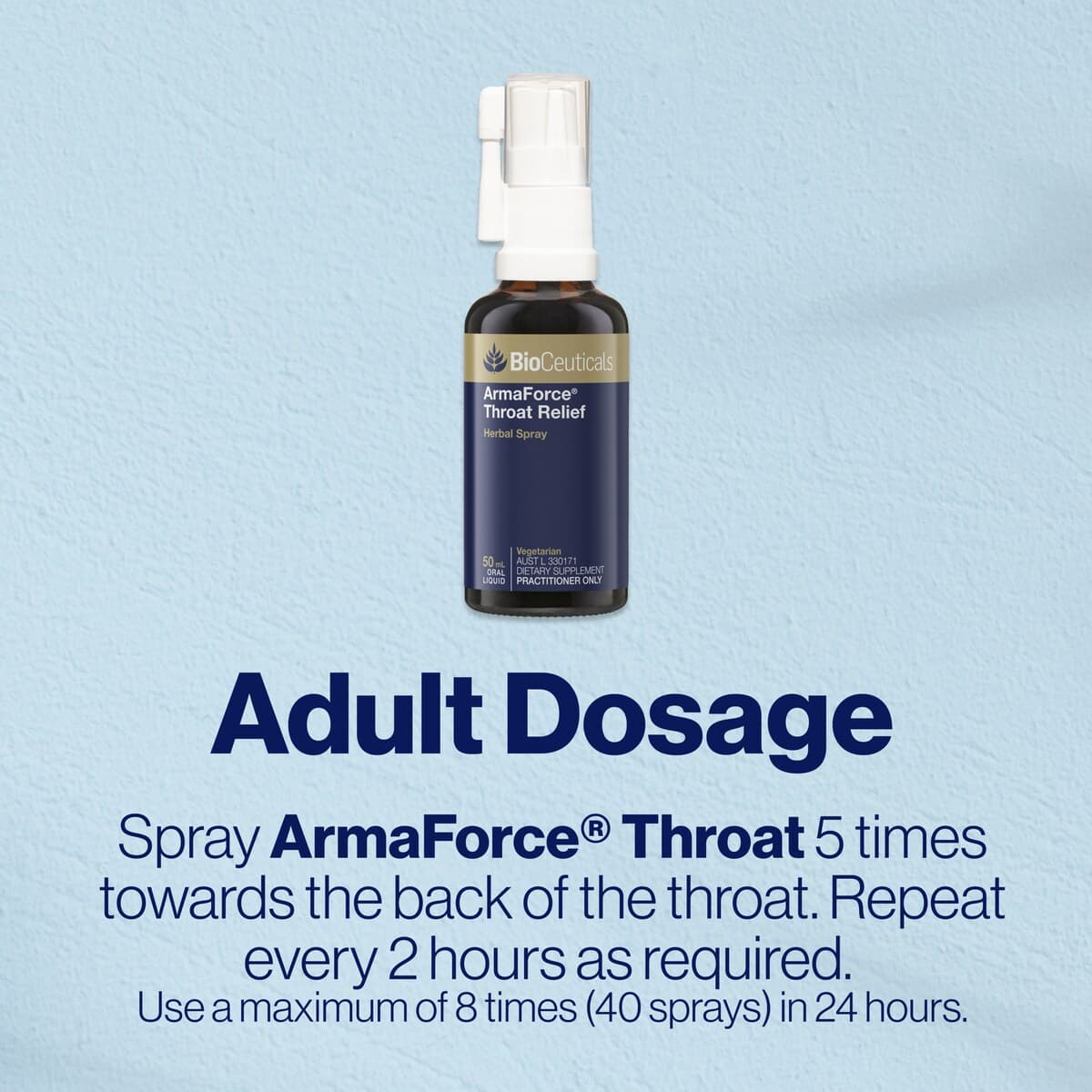 Thumbnail Bioceuticals Armaforce Throat Spray 50Ml