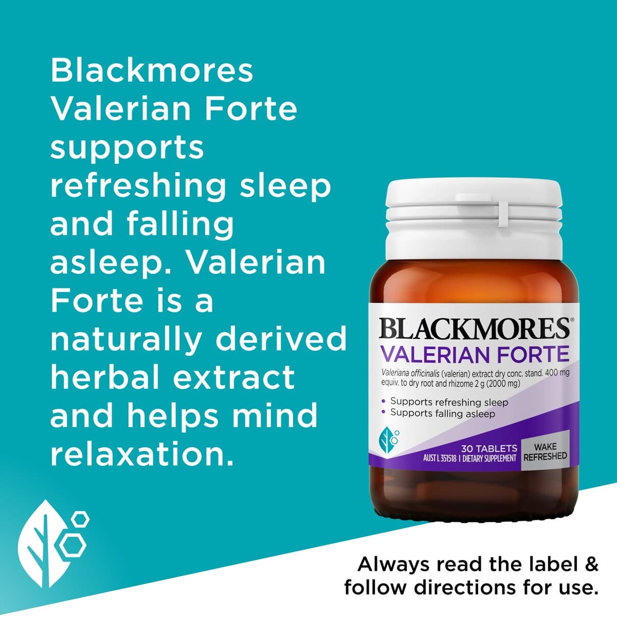 Thumbnail Blackmores Valerian Forte 2000Mg 30 Tablets