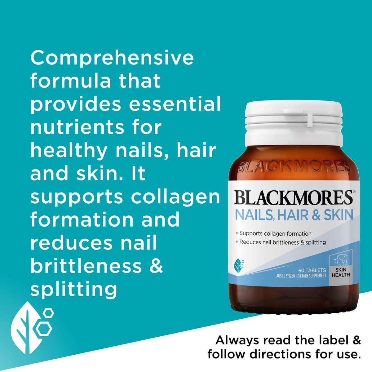 Thumbnail Blackmores Nails Hair & Skin 60 Tablets