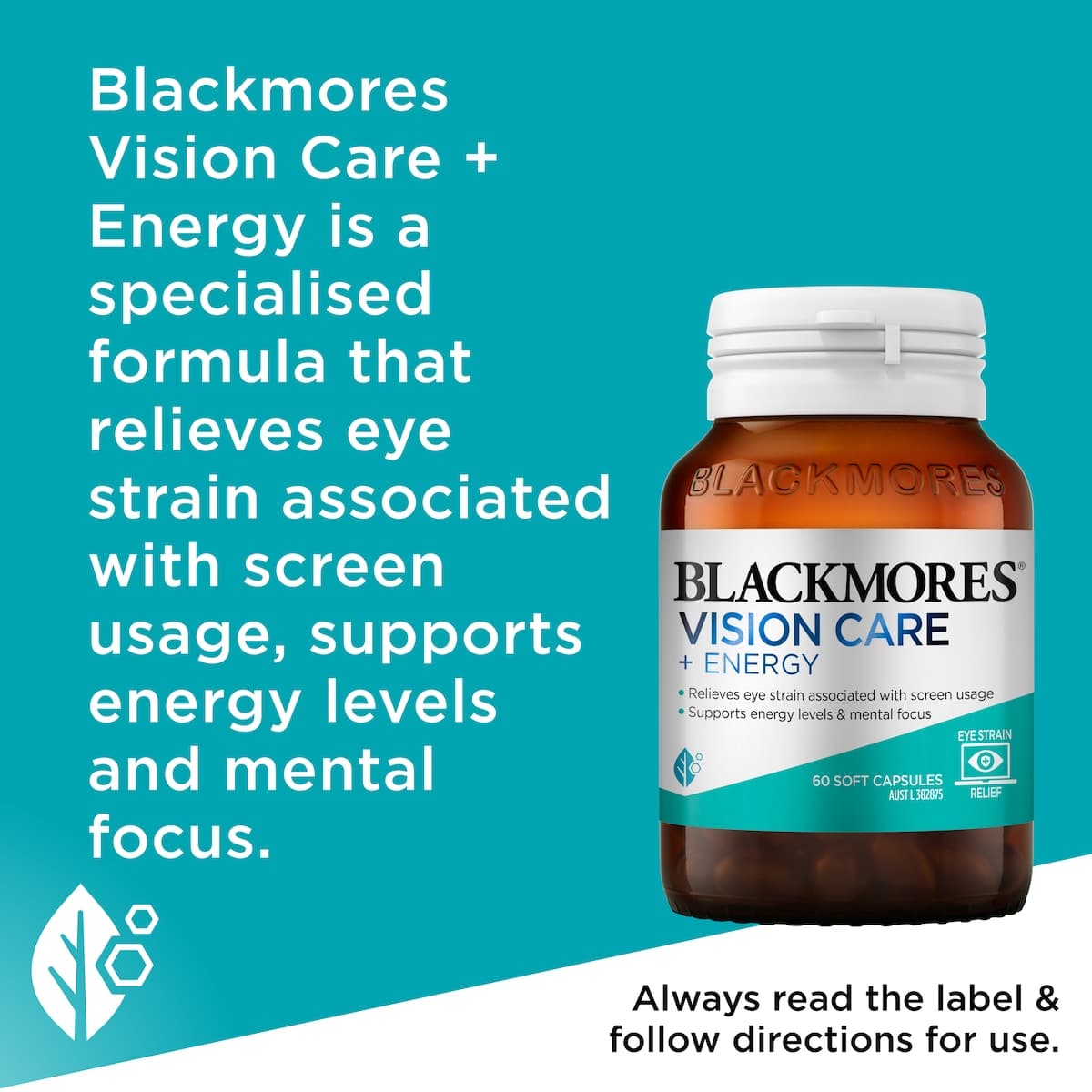 Thumbnail Blackmores Vision Care + Energy 60 Capsules